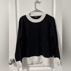 French Connection Black and White Sweater